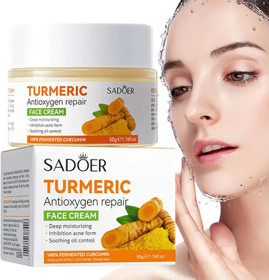 Turmeric Cream for Face - Sun Damage, & Age Spots