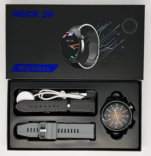 rock 29 round smart watch