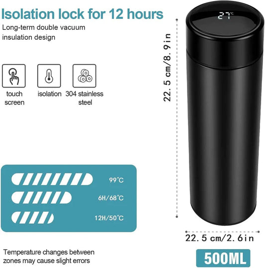 LED Temperature Display Water Bottle